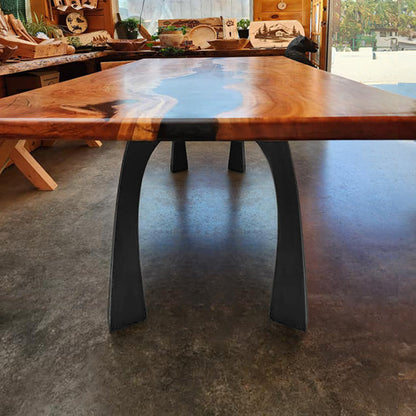 Furniture Legs 419 Nura 28" H Metal Modern Dining Table Legs