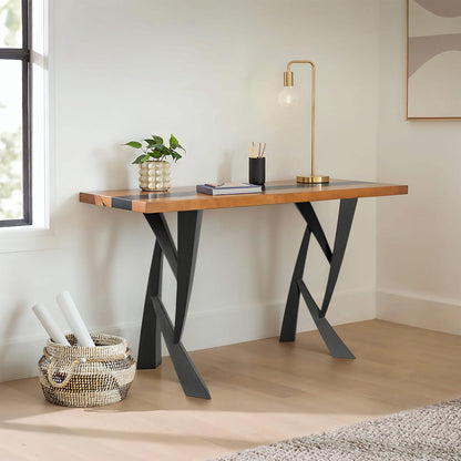 Furniture Legs 411 Draco 28.4" H Metal DIY Dining Table Legs