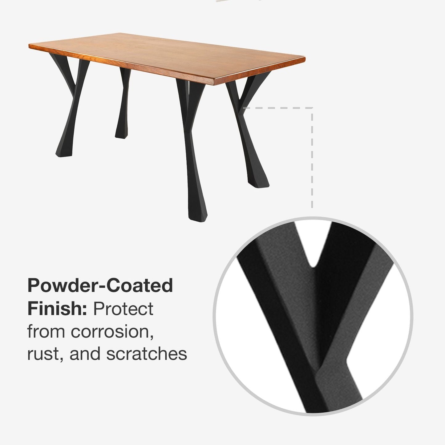 Furniture Legs 507 Yami 28.2" H for Modern Dining Tabletop