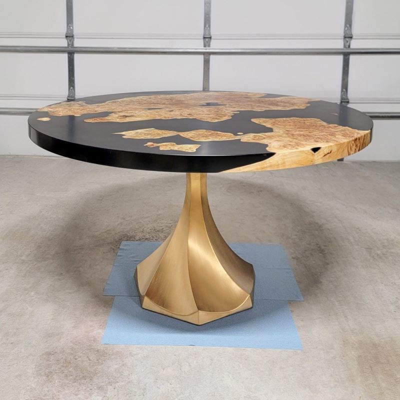 Gold Table Legs 311 Lithe 28" H Refined Minimalism DIY