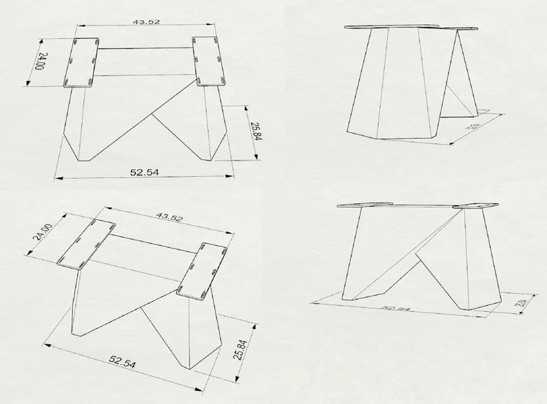 Dining Table Base 314 Solid 28" H Metal Kitchen Pedestal Stand