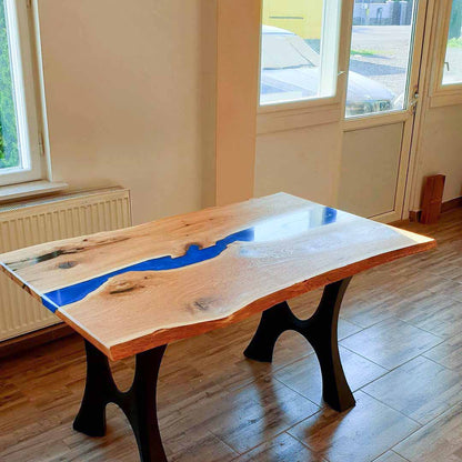 Bench Legs 103 Haru 16.3" H for Dining Live Edge Tabletop