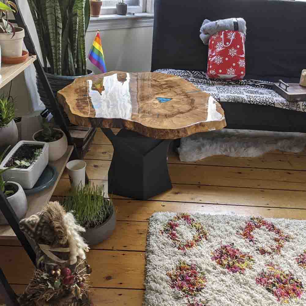 Coffee Table Base 106B Namu 16" H Mid-Century Style for DIY Projects