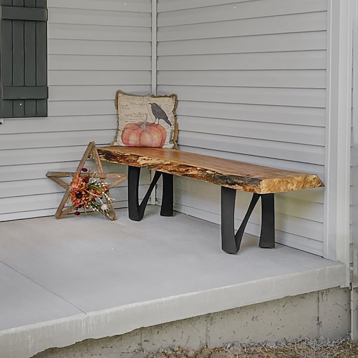 Bench Legs 104 Norah 16" H Mid-Century Modern Style