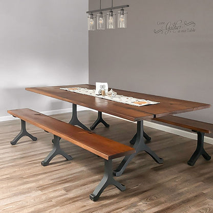 Bench Legs 101 Wishbone 16.3" H Mid-Century Modern Style