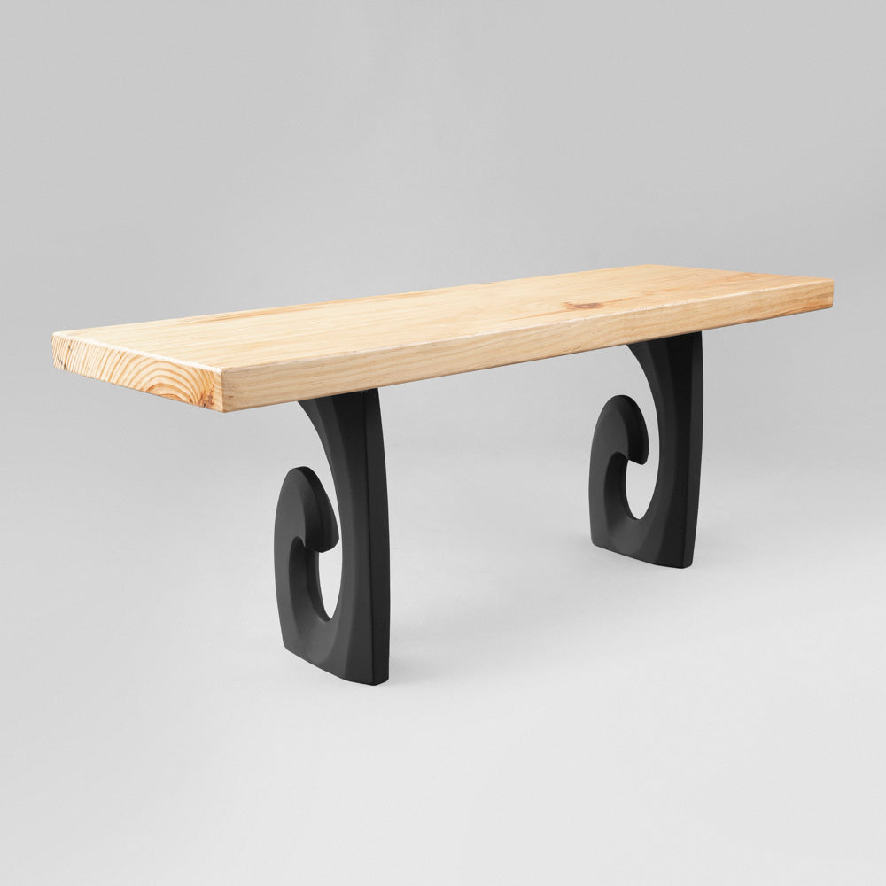 Bench Legs 124 Luma 16.5" H Modern Metal Furniture Design Ideas