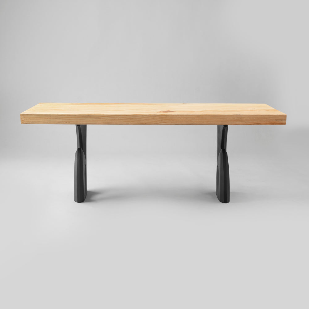 Bench Legs 124 Luma 16.5" H Modern Metal Furniture Design Ideas