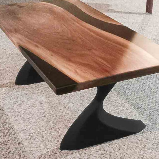 Coffee Table Legs 214/127 Botas 16.1" H Minimalist Style for Live Edge Tabletop