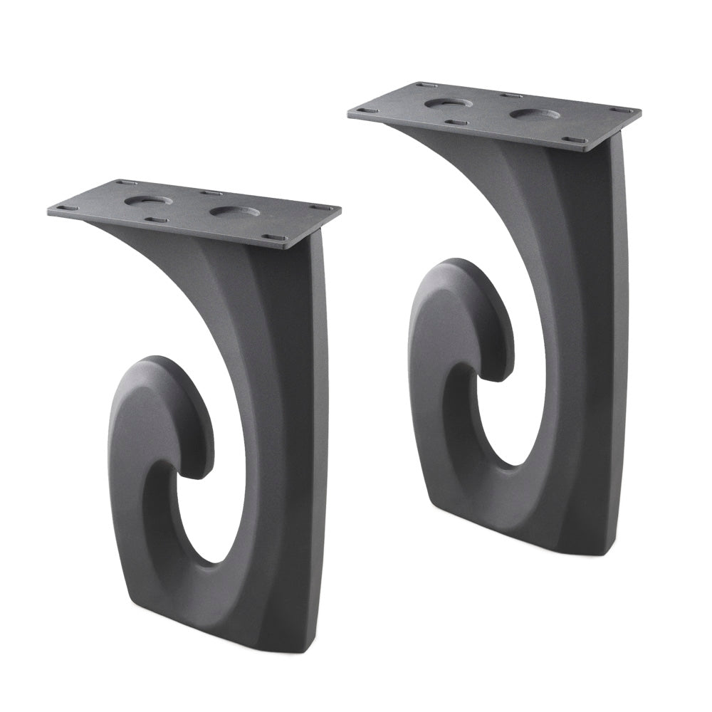 Bench Legs 124 Luma 16.5" H Modern Metal Furniture Design Ideas