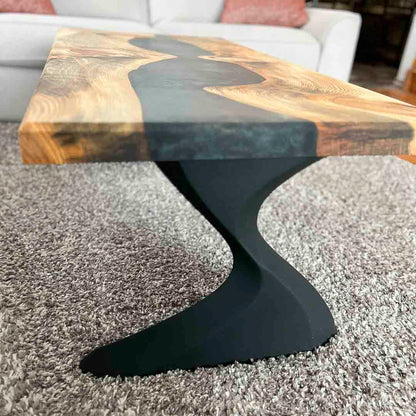 Coffee Table Legs 214/127 Botas 16.1" H Minimalist Style for Live Edge Tabletop