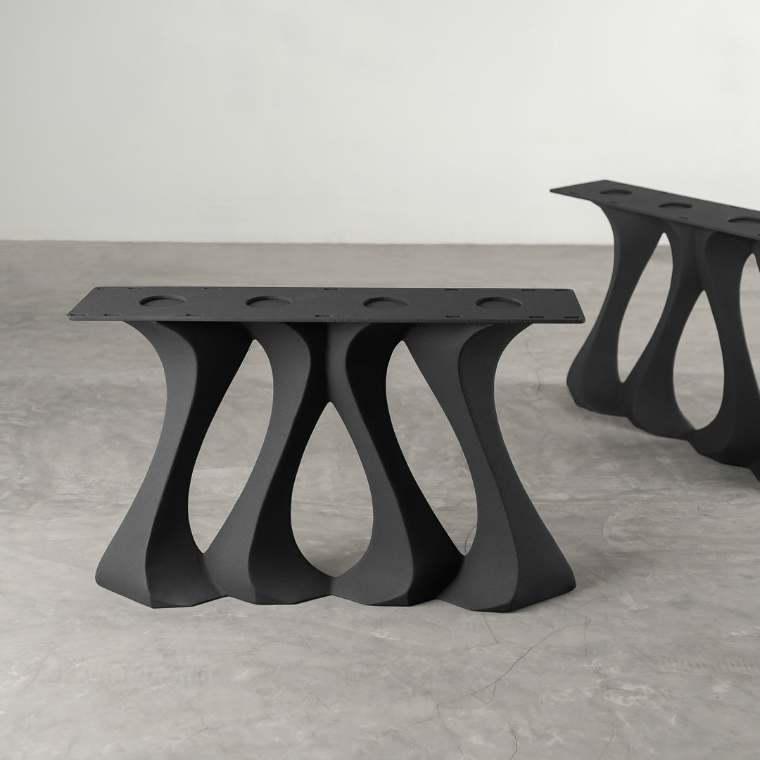 Coffee Table Legs 202 Radix 16.3" H for Live Edge Tabletop