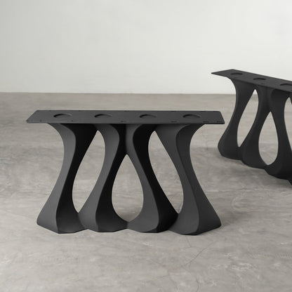 Coffee Table Legs 202 Radix 16.3" H for Live Edge Tabletop