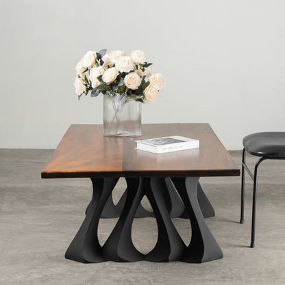 Coffee Table Legs 202 Radix 16.3" H for Live Edge Tabletop