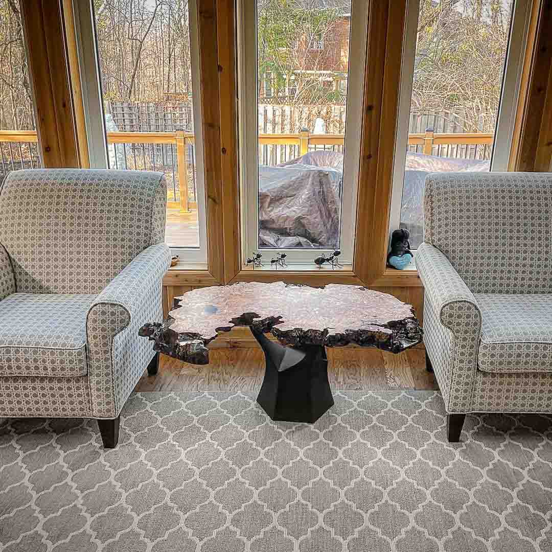 Coffee Table Base 106B Namu 16" H Mid-Century Style for DIY Projects