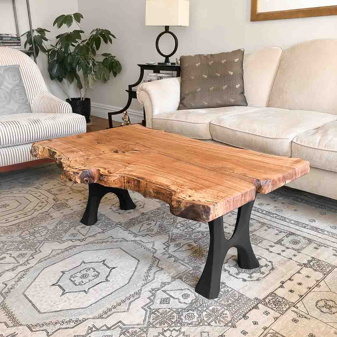 Bench Legs 103 Haru 16.3" H for Dining Live Edge Tabletop