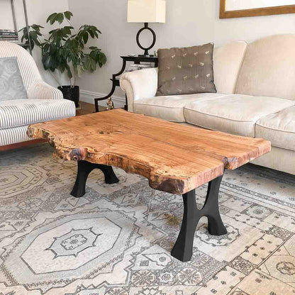 Bench Legs 103 Haru 16.3" H for Dining Live Edge Tabletop