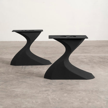 Coffee Table Legs 214/127 Botas 16.1" H Minimalist Style for Live Edge Tabletop