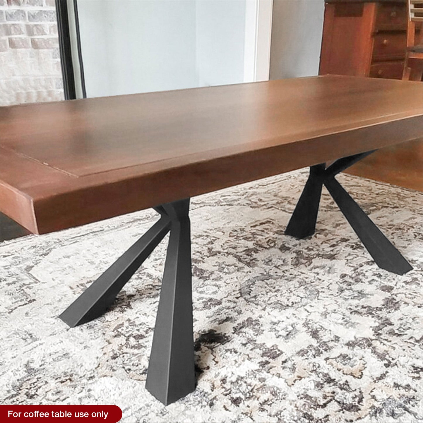 Coffee Table Legs 125 Kheops 16.1" H Modern Metal Furniture