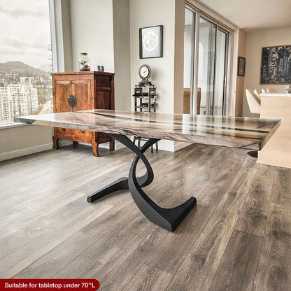 Table Base 315 Mamba 28" H Large Metal Pedestals