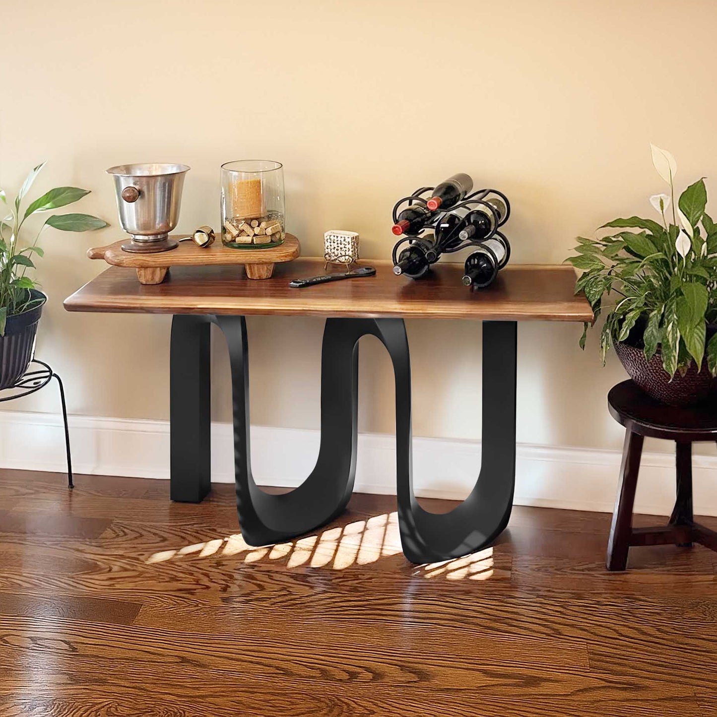 Console Table Base 320 CORA 28" H Metal Industrial Design Furniture