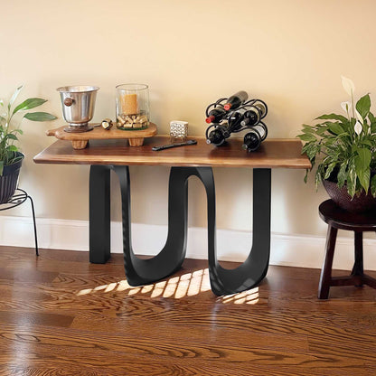 Console Table Base 320 CORA 28" H Metal Industrial Design Furniture