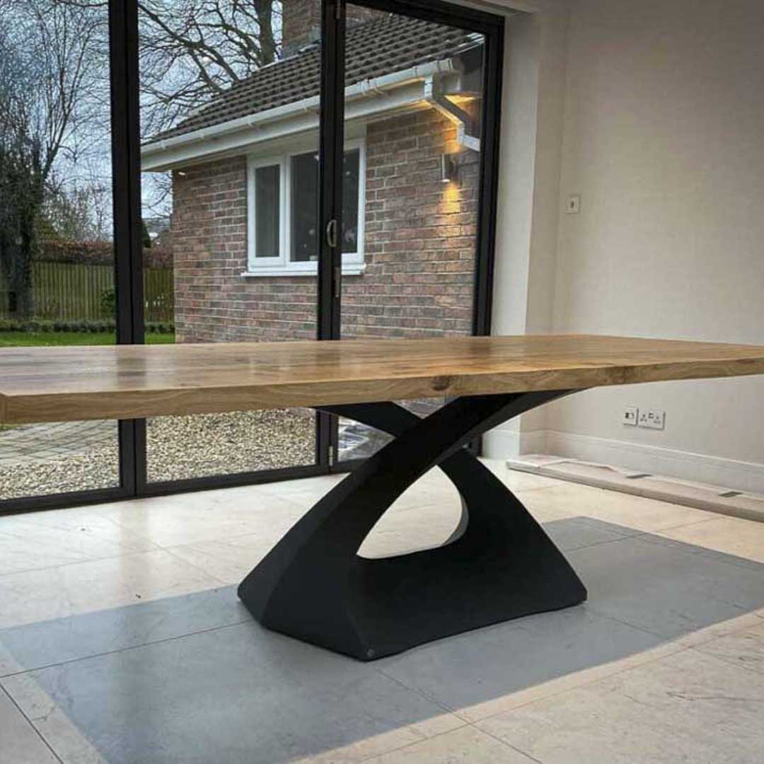 307 Tulipe 28" H Industrial Metal Table Base