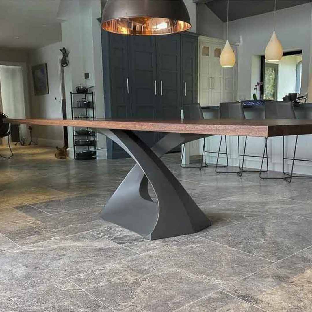 307 Tulipe 28" H Industrial Metal Table Base