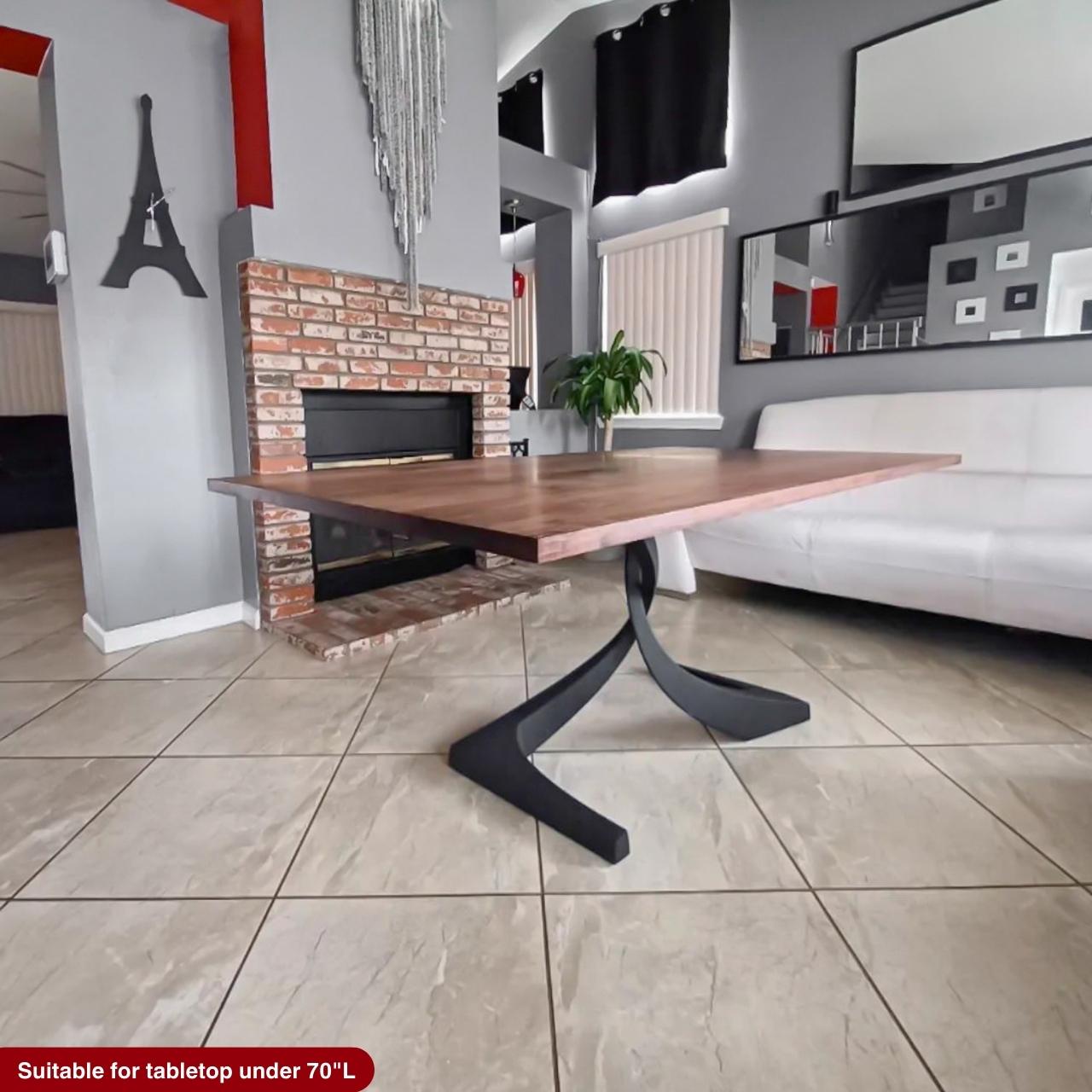 Table Base 315 Mamba 28" H Large Metal Pedestals