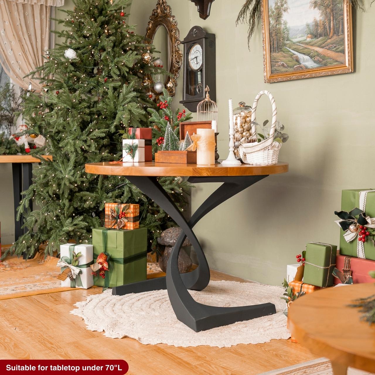 Table Base 315 Mamba 28" H Large Metal Pedestals