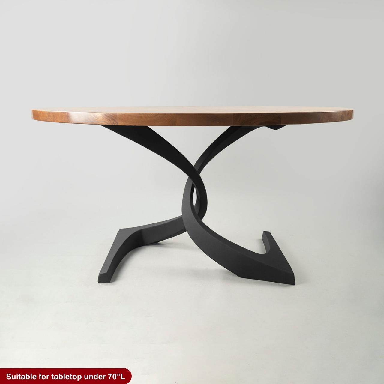 Table Base 315 Mamba 28" H Large Metal Pedestals