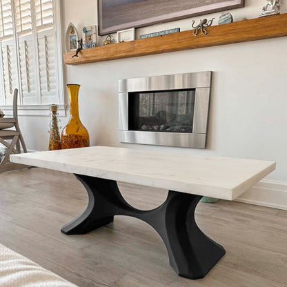 Coffee Table Base 208 Haru 16" H Handmade Furniture with Contemporary Style