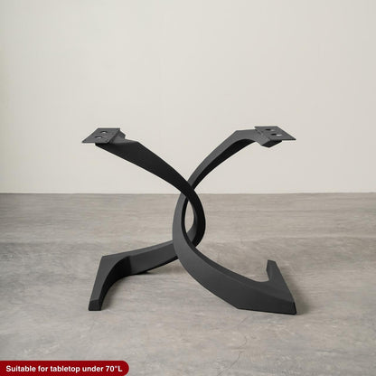 Table Base 315 Mamba 28" H Large Metal Pedestals