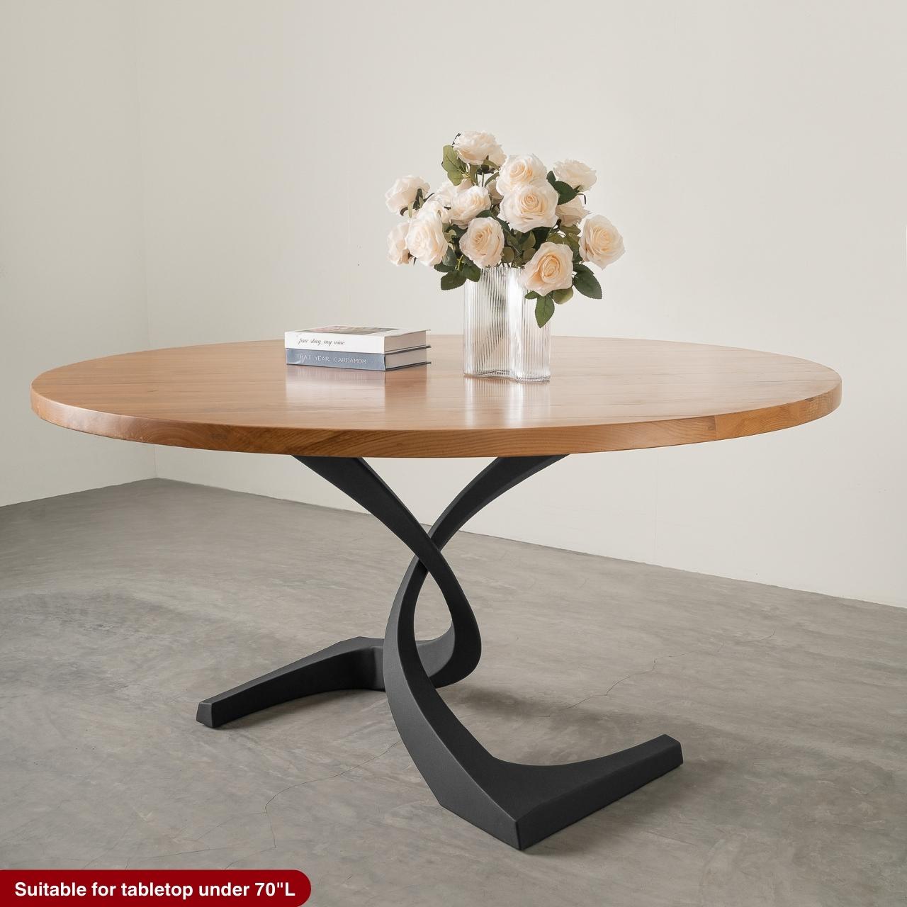 Table Base 315 Mamba 28" H Large Metal Pedestals