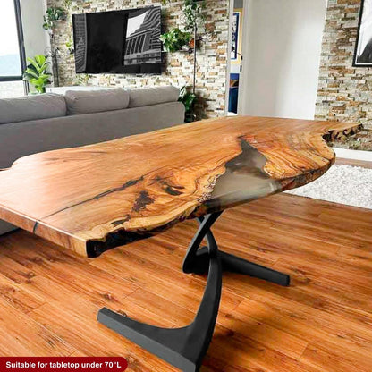 Table Base 315 Mamba 28" H Large Metal Pedestals