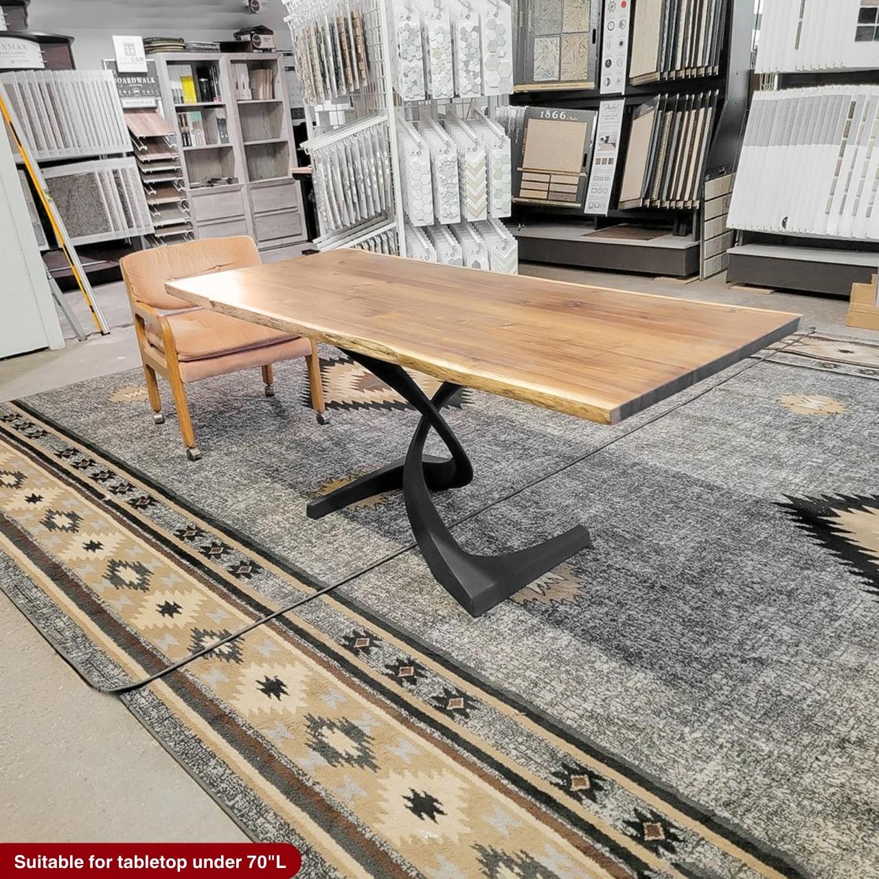 Table Base 315 Mamba 28" H Large Metal Pedestals