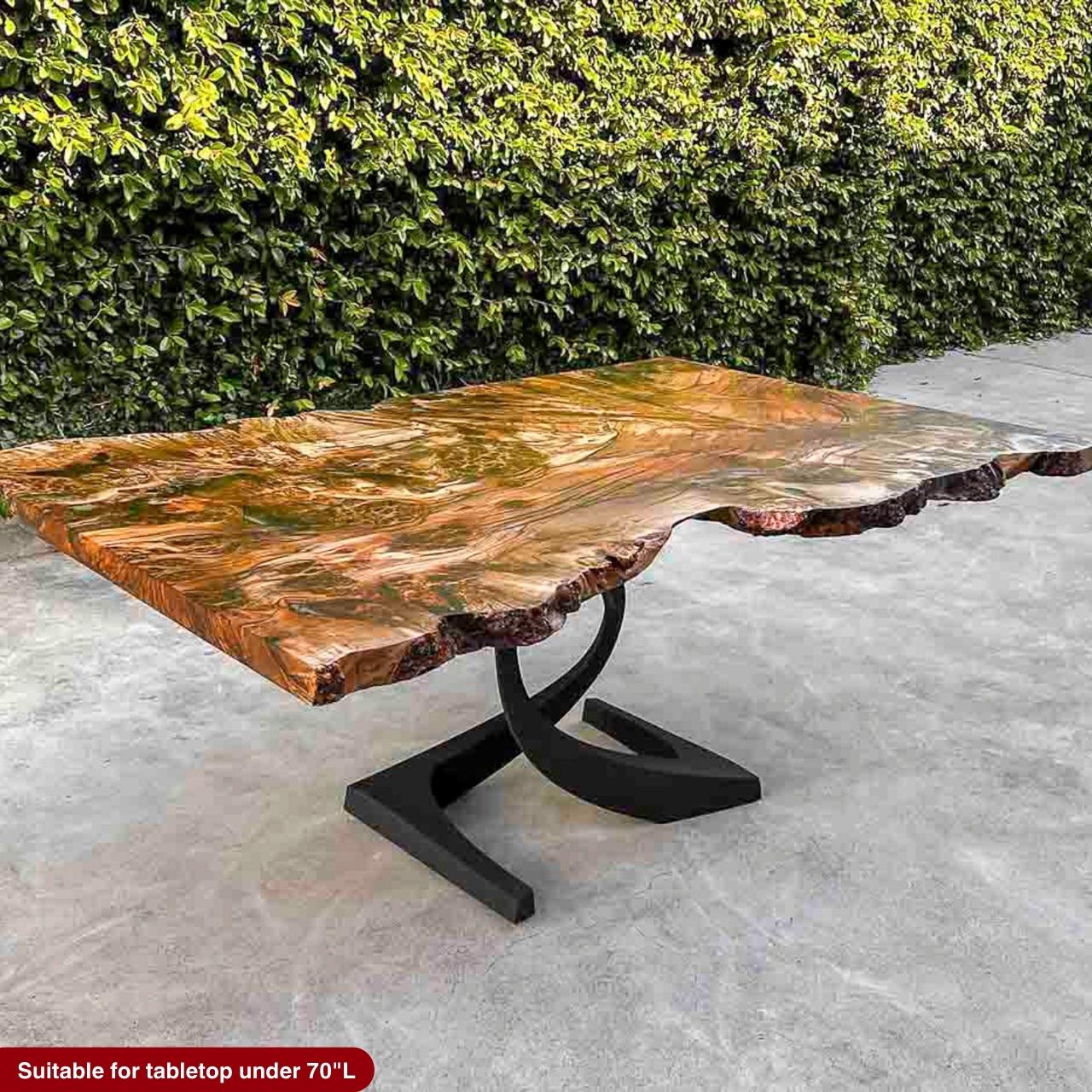 Table Base 315 Mamba 28" H Large Metal Pedestals