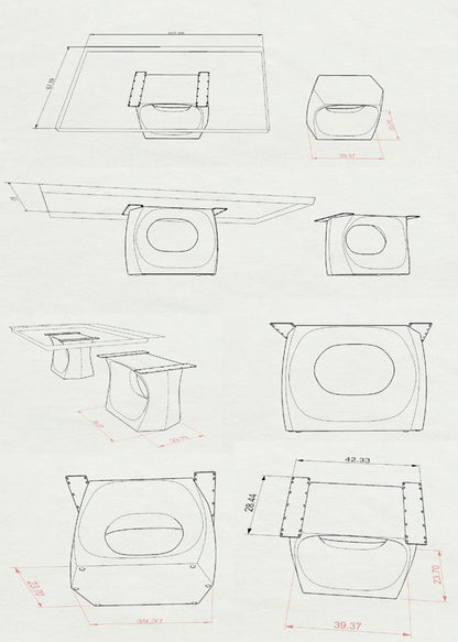 Table Base 308 Odila 28" H for Luxurious Furniture Legs