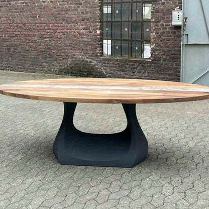 Dining Table Base 302 Uilani 28" H Metal Heavy-Duty Pedestal Stand