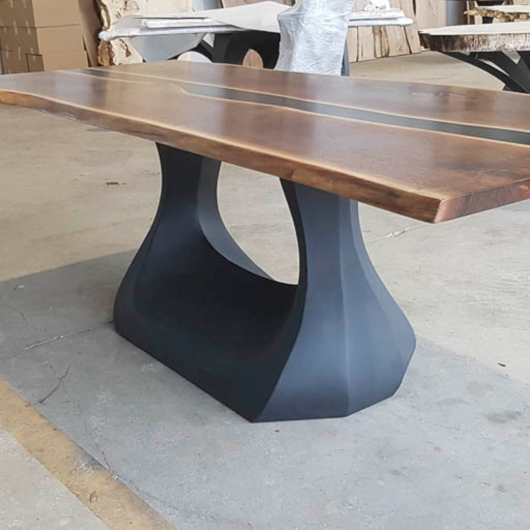 Dining Table Base 302 Uilani 28" H Metal Heavy-Duty Pedestal Stand