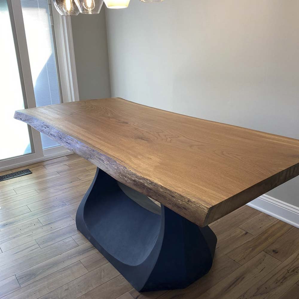 Dining Table Base 302 Uilani 28" H Metal Heavy-Duty Pedestal Stand