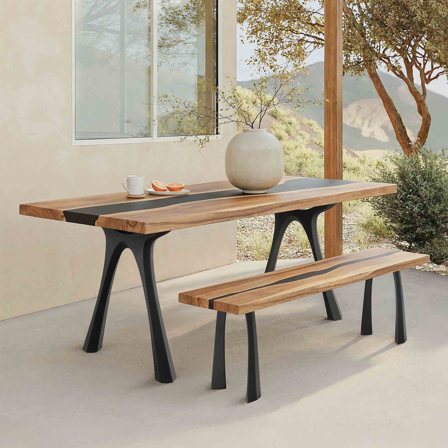 Table Legs 414 Hatty 28" H Modern Metal Table Legs