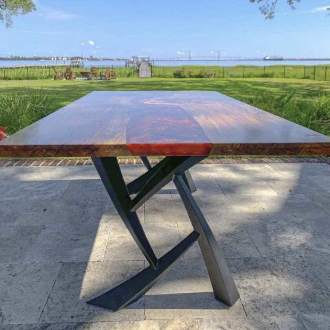 Furniture Legs 411 Draco 28.4" H Metal DIY Dining Table Legs