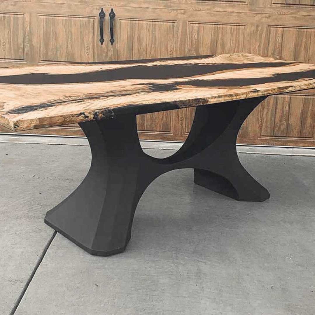 Coffee Table Base 208 Haru 16" H Handmade Furniture with Contemporary Style