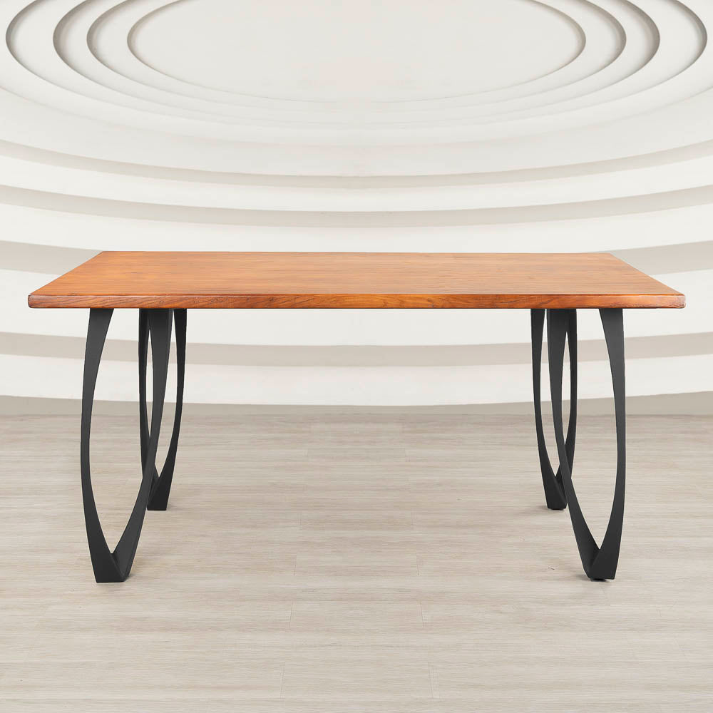 Desk Legs Metal 505 Udo 28.2" H for Dining Live Edge Tabletop