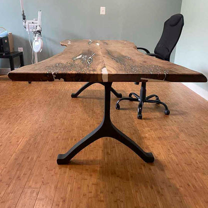 Furniture Legs 401 Wishbone 28.3" H Modern Metal Dining Table Legs