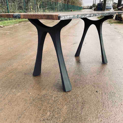 Table Legs 414 Hatty 28" H Modern Metal Table Legs