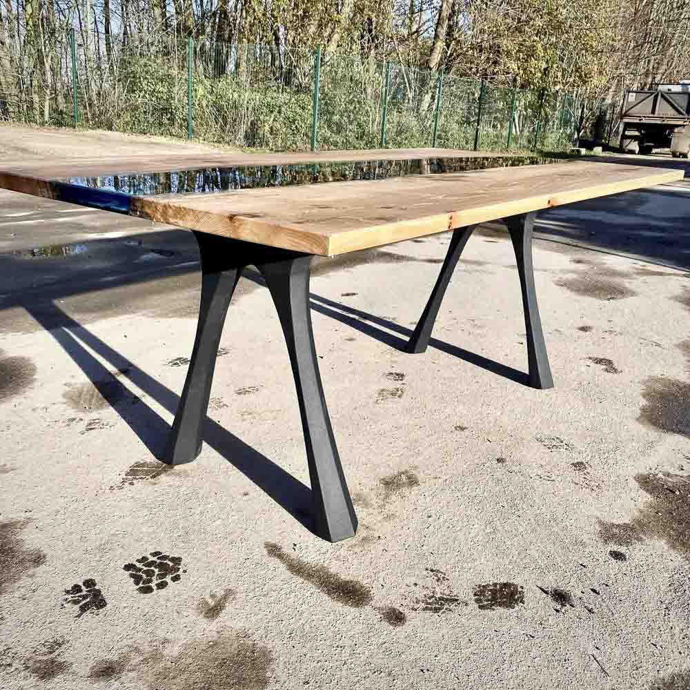 Table Legs 414 Hatty 28" H Modern Metal Table Legs