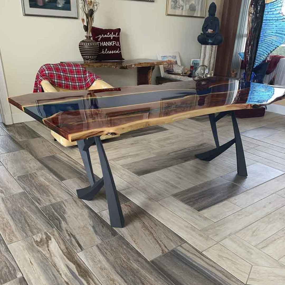 Furniture Legs 411 Draco 28.4" H Metal DIY Dining Table Legs