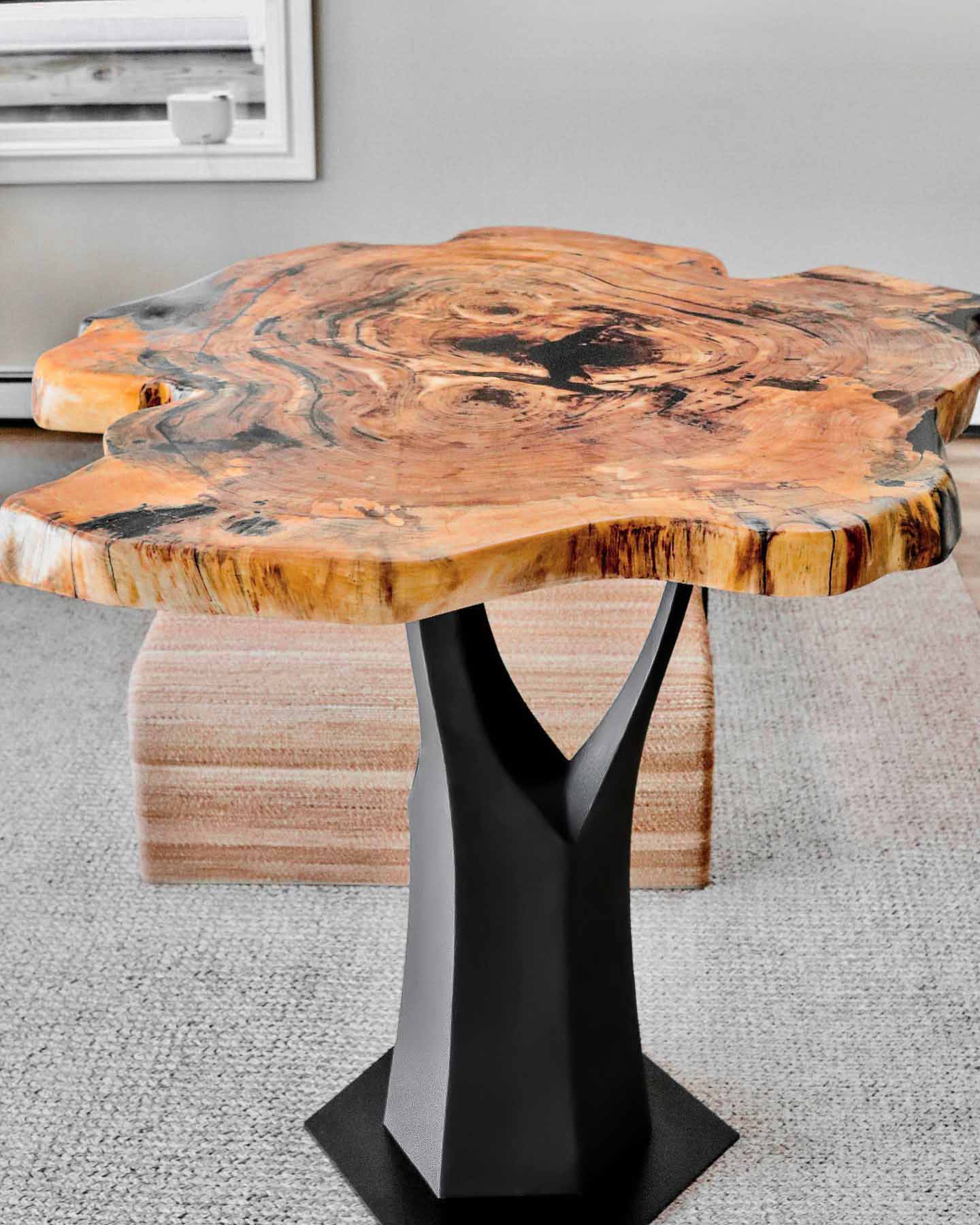 Counter Table Base 608 Namu 36" H Modern Metal Design