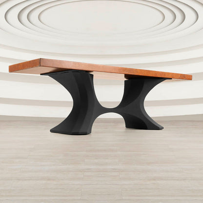 Coffee Table Base 208 Haru 16" H Handmade Furniture with Contemporary Style